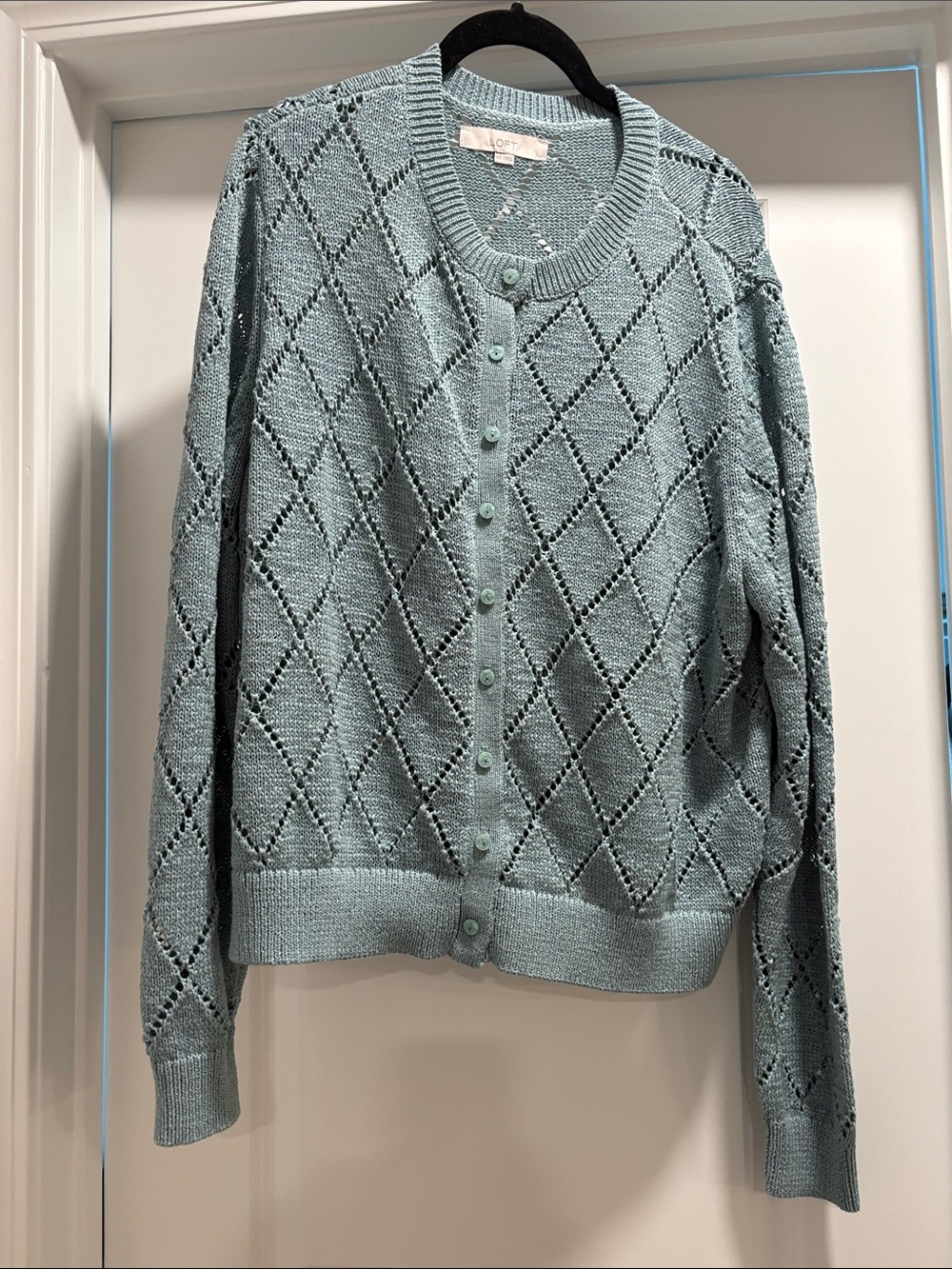 Loft Pointelle Cardigan